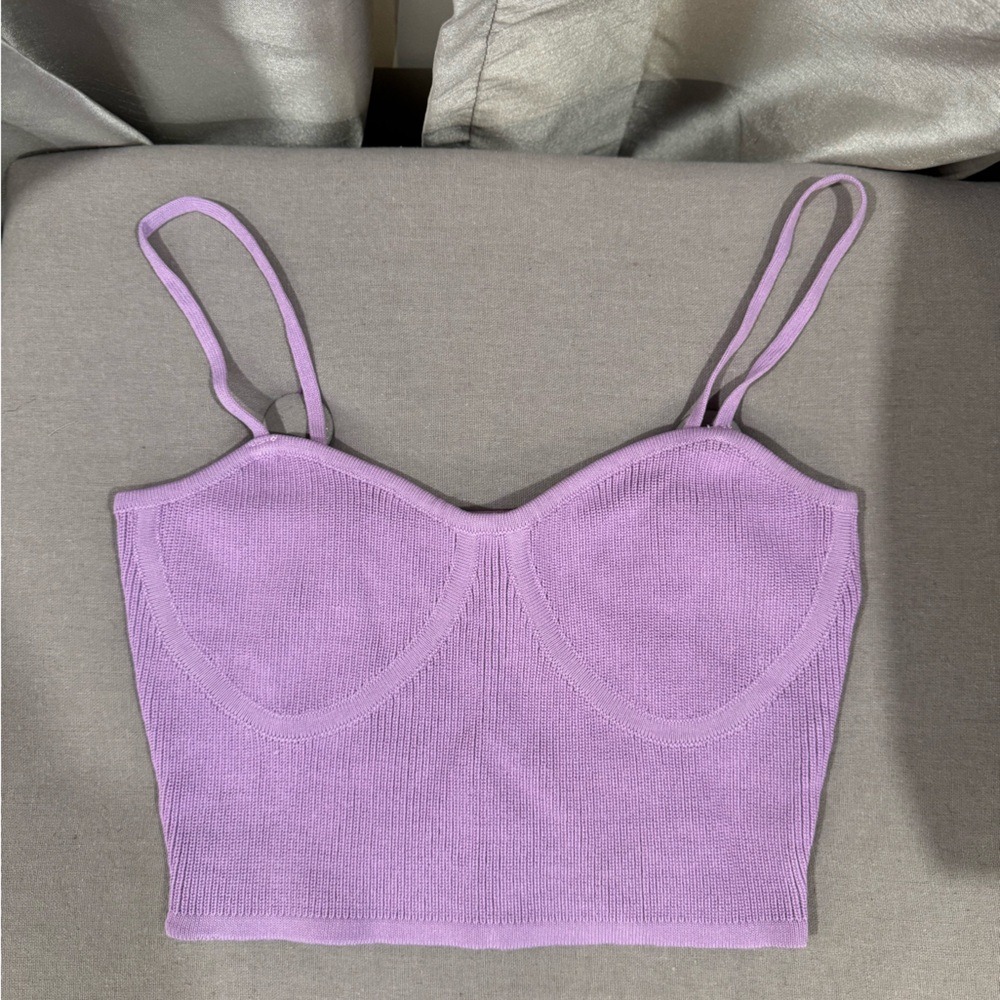 Lavender Crop Top
